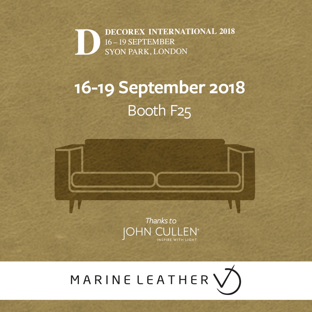 Marine Leather exhibiting at Decorex International 2018